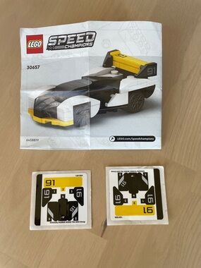LEGO Set 30657 Speed Champions McLaren Solus GT - stickers and instructions